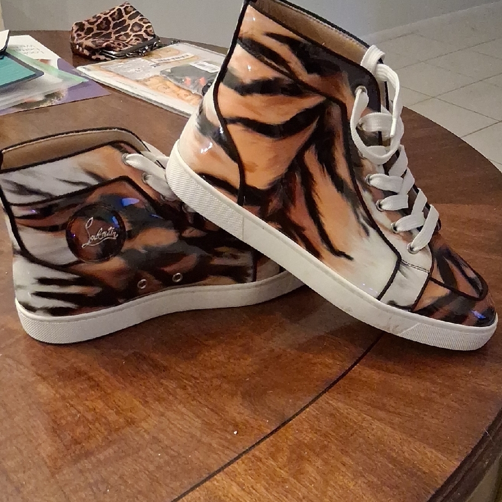 SALE!! Louboutin Tiger Print Sneakers